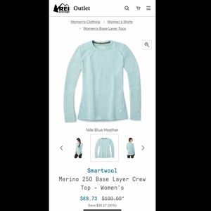 Merino 250 Base Layer Crew Top